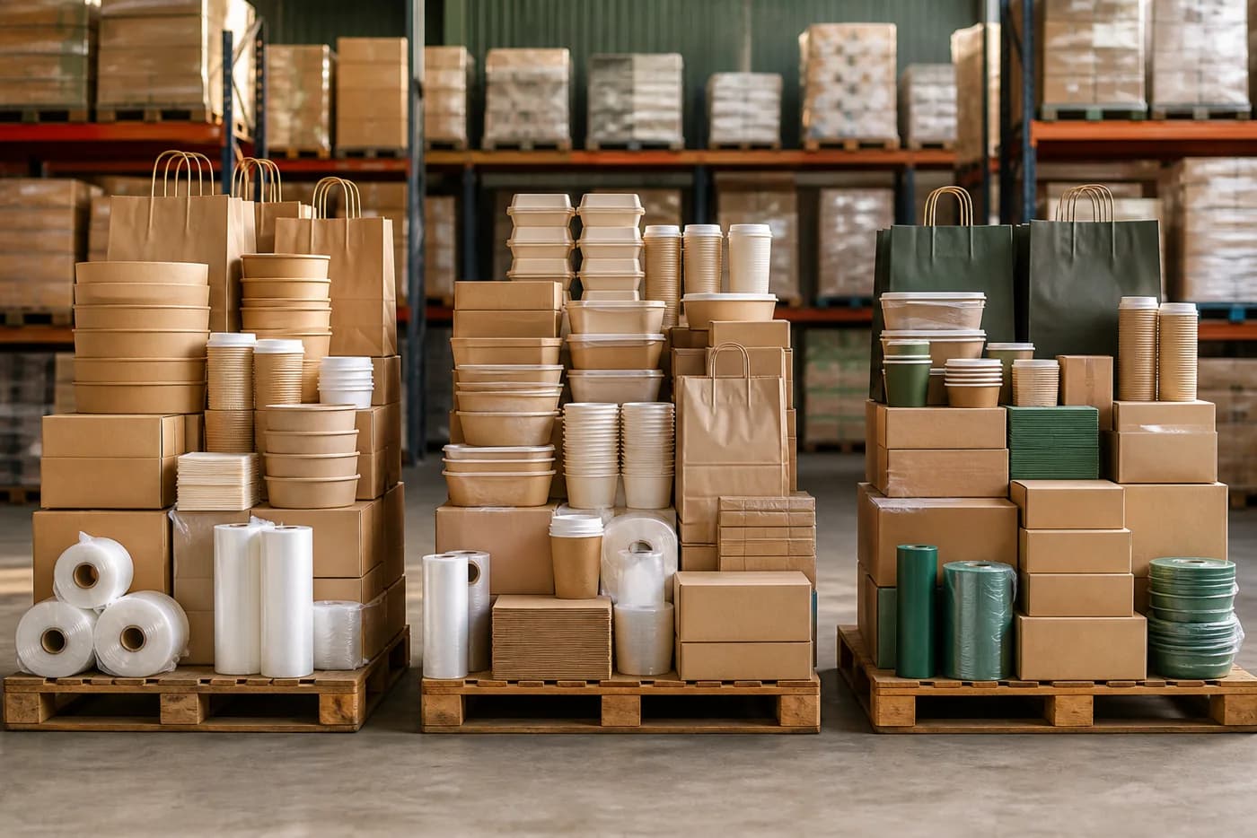 Lotes de productos mayoristas preparados para comparar
